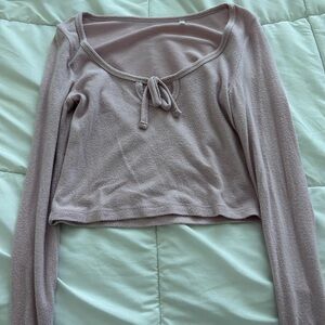 Women's Lavender Long Sleeve Top
